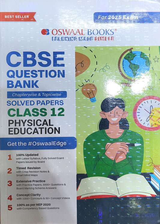 Oswaal CBSE Question Bank Class 12 Physical Education, Chapterwise And Topicwise Solved Papers For Board Exams 2025