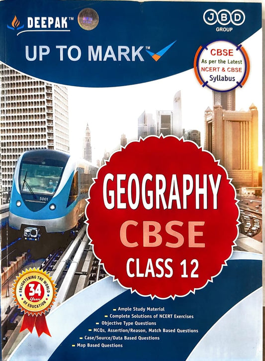 Deepak GEOGRAPHY CBSE Class 12 Guide 2025