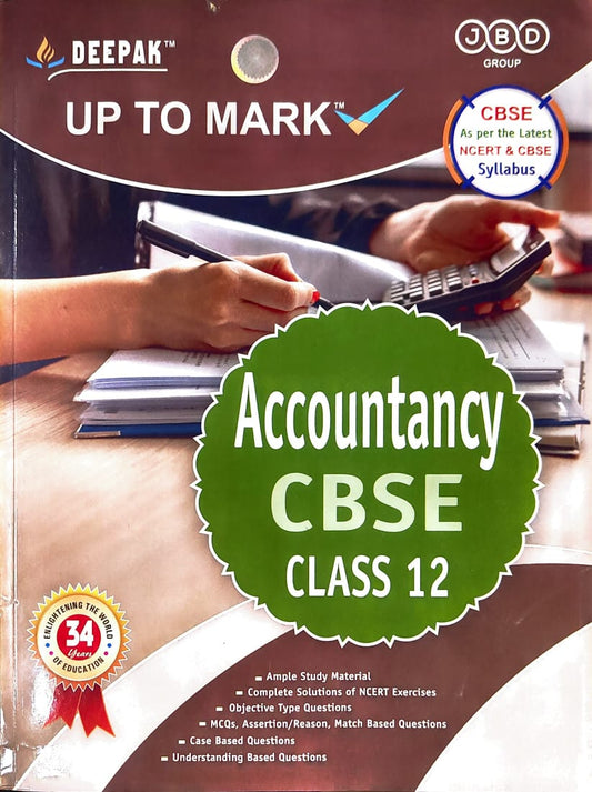 Deepak ACCOUNTANCY CBSE Class 12 Guide 2025